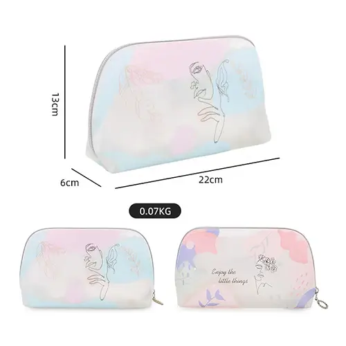 Transparent Portable TPU Cosmetic Bag Waterproof Designer Makeup Pouch Travel Organizer